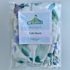 Watercolor Lilac Standard Fitted Crib Sheet